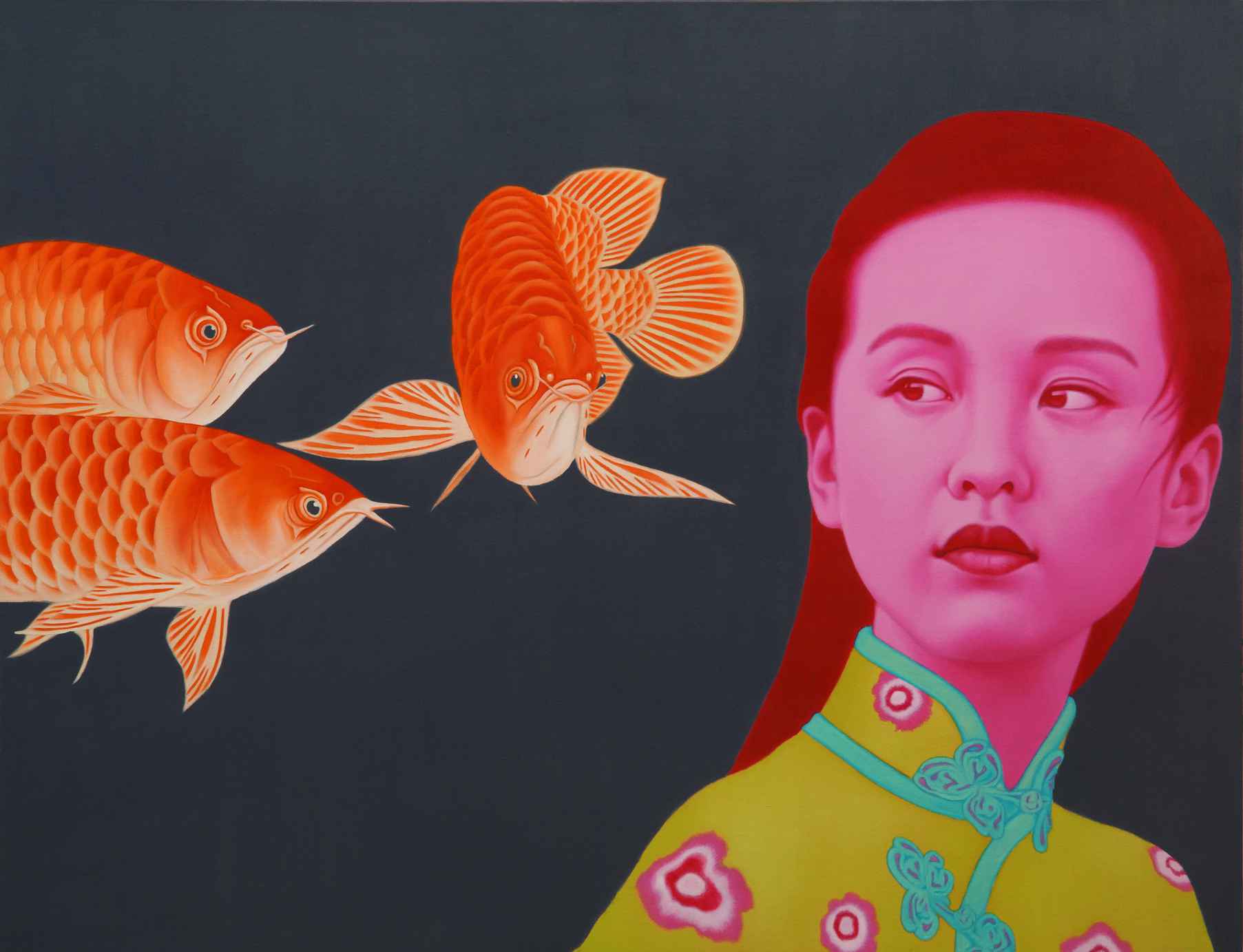 中国女孩 CHINA GIRL 100x130cm 布面油画 OIL ON CANVAS