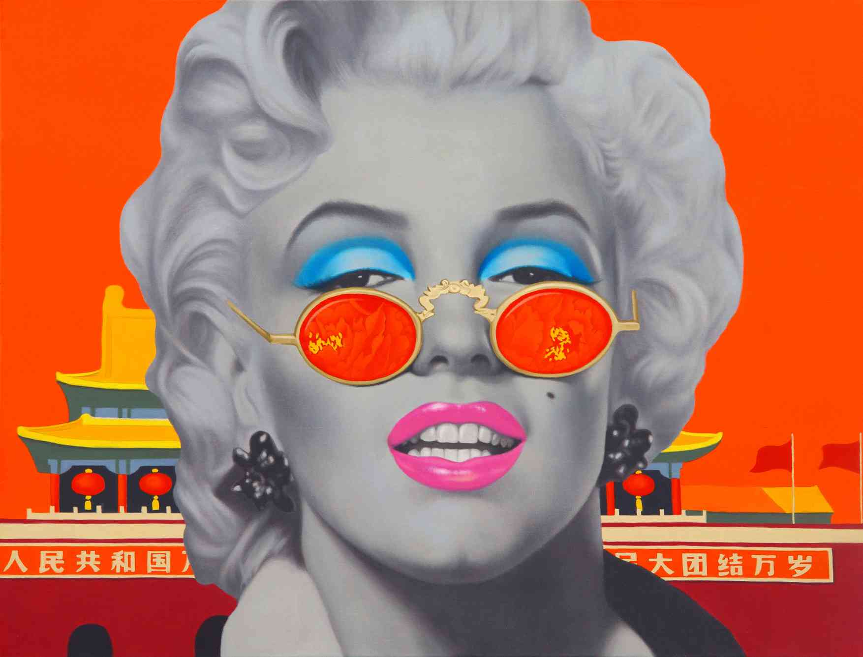 致敬玛丽莲 My Respect for Marilyn 100x130cm 布面油画 oil on canvas