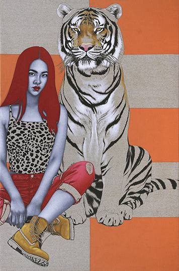 美女与野兽 Beautythe Beast 100x150cm 布面油画 oilcanvas 