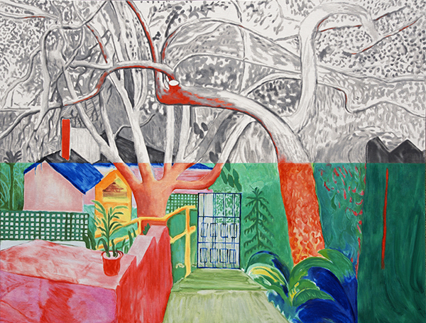 解构大卫·霍克尼 Deconstructing David Hockney  100x130cm 布面油画 oilcanvas 
